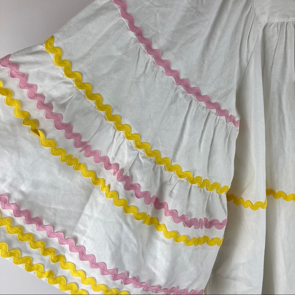 Lisa Marie Fernandez Target White Ric Rac Dress XL - Picture 6 of 9
